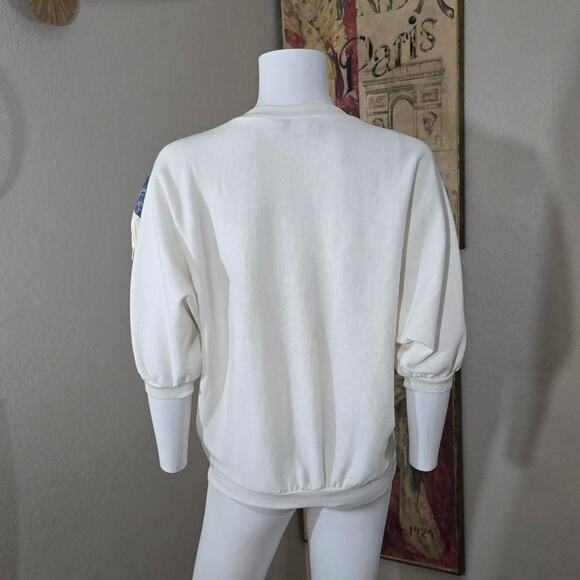 Vintage Western Style Lace and Fringe Batwing Sweater by Weathered Blues - Picture 5 of 6